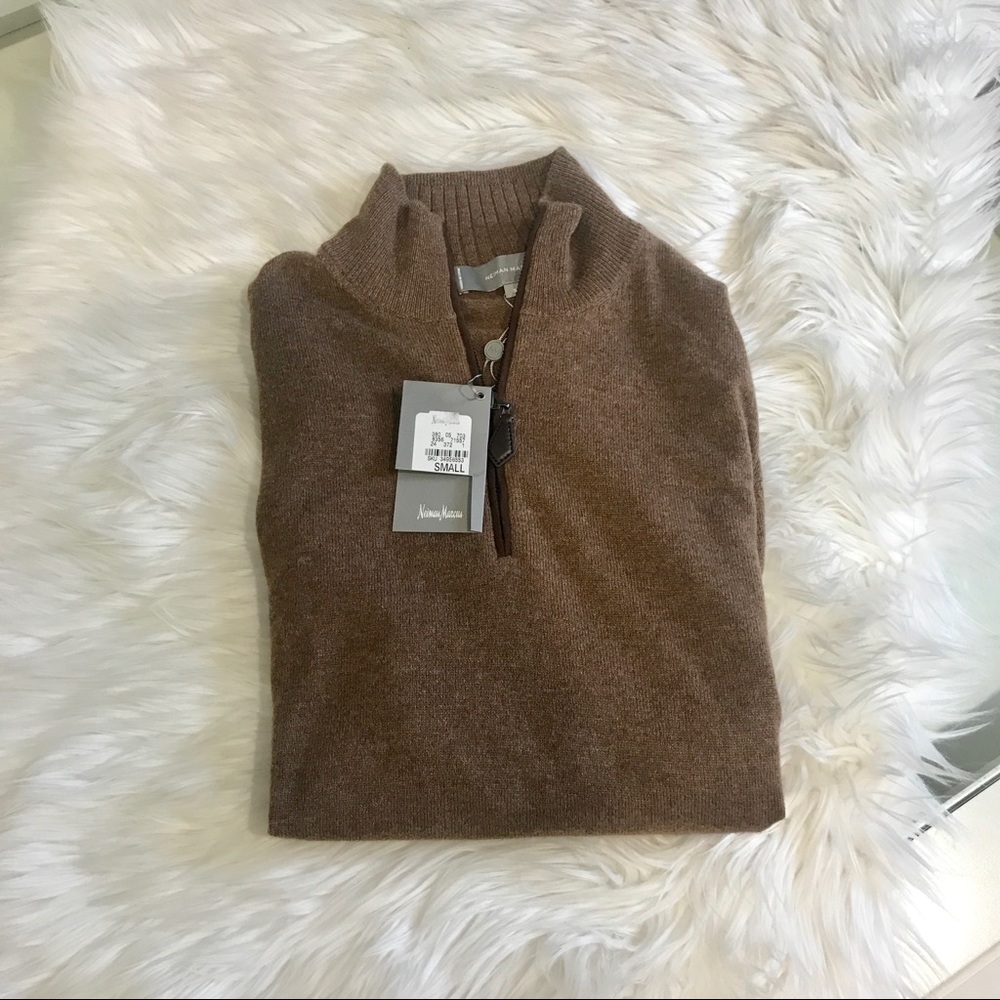 Neiman Marcus tan sweater